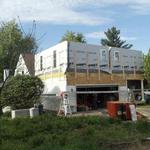 Second floor walls going up